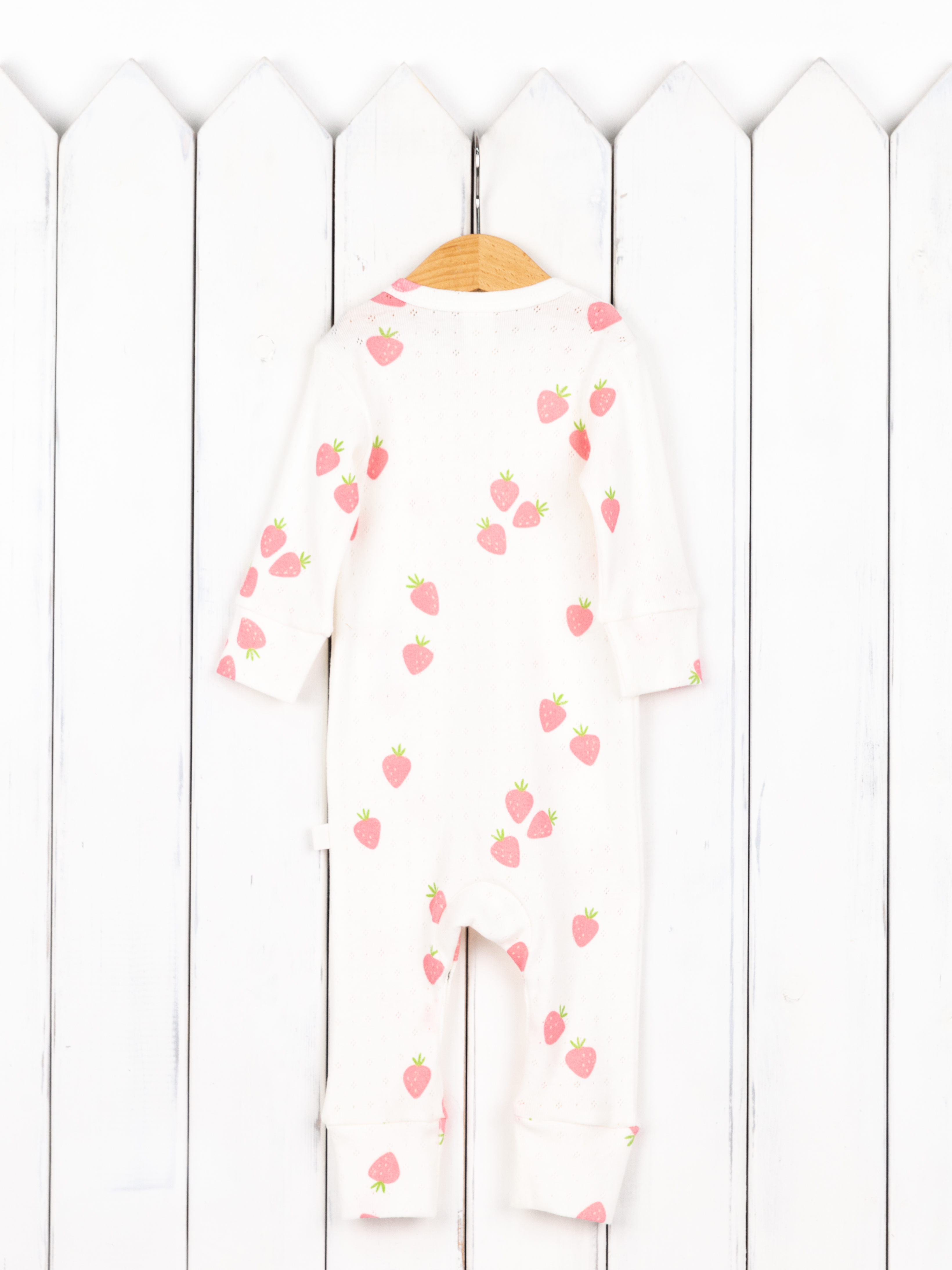 Комбинезон Baby boom К296/10-Р ажурная рибана клубнички - фото 6