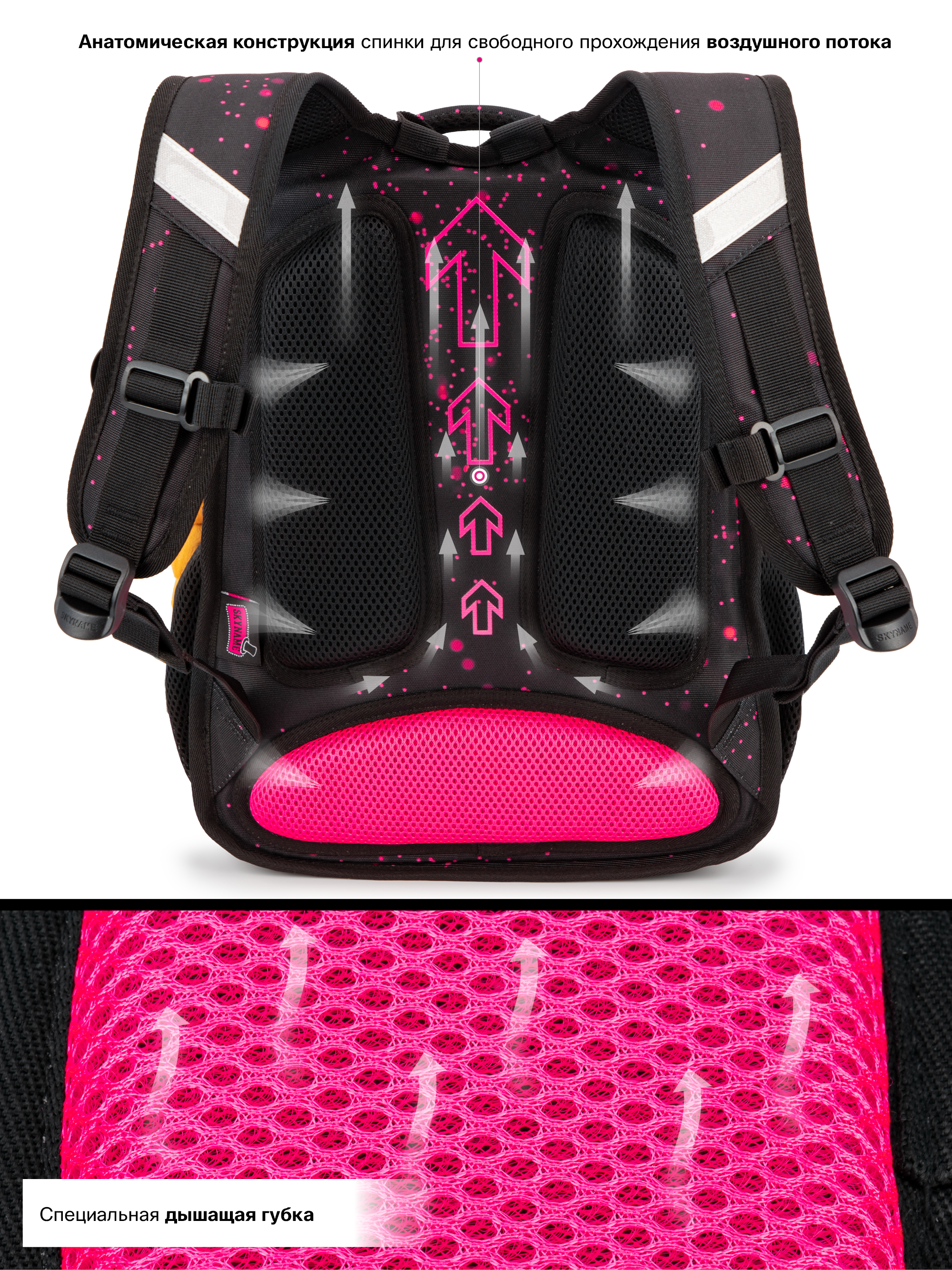 Рюкзак SkyName 1-4 класс, набор 4 в 1 - фото 11