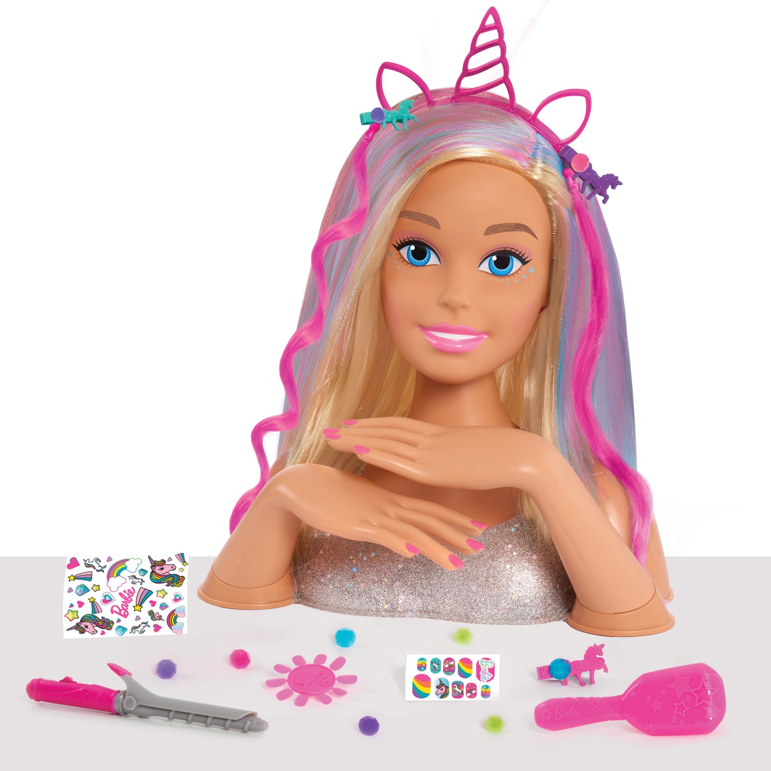 Игрушка Barbie торс для причесок Делюкс Блондинка - фото 6