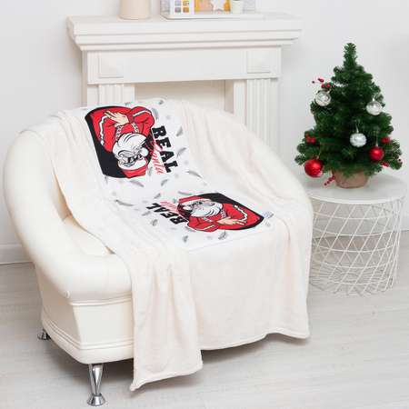 Подушка-плед Этель Real Santa подушка 40*40 3 см плед 100*150 см