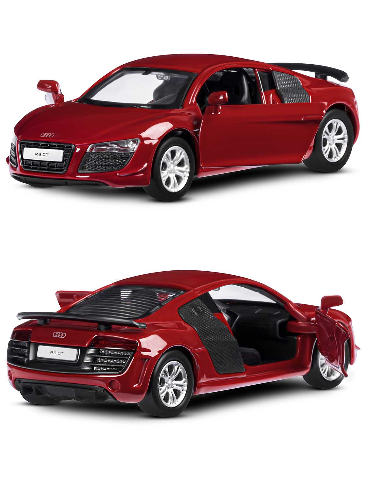 Автомобиль АВТОпанорама Audi R8 GT 1:43 JB1251795 - фото 11