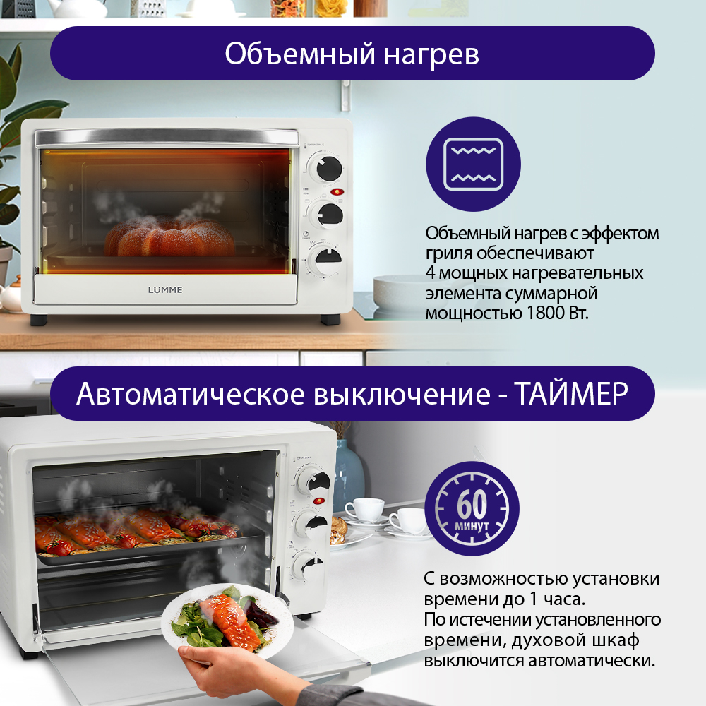 Духовой шкаф электрический LUMME LU-1706 - фото 4