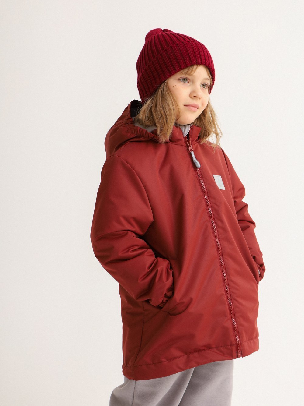 Куртка MINIDINO G-VO-Krt-039/0Куртка демисезонная Minimal бордо детская - фото 1