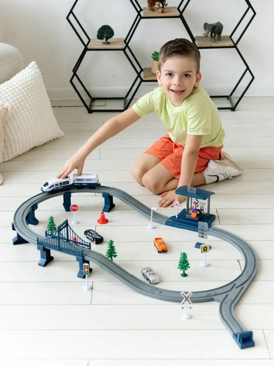 Набор железнодорожный Givito G211-016 - фото 1