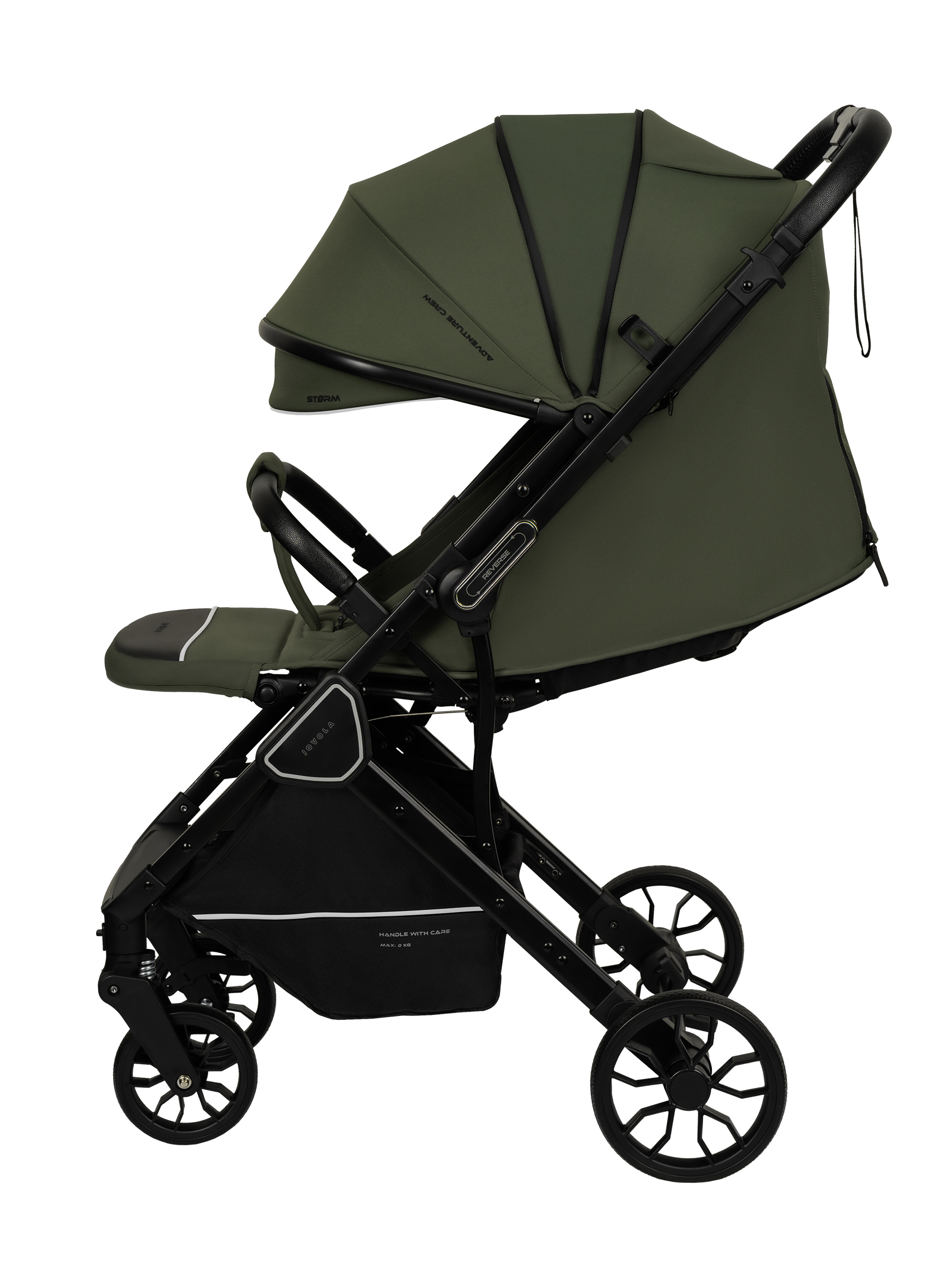 Коляска прогулочная JOVOLA Storm, зеленый - фото 19