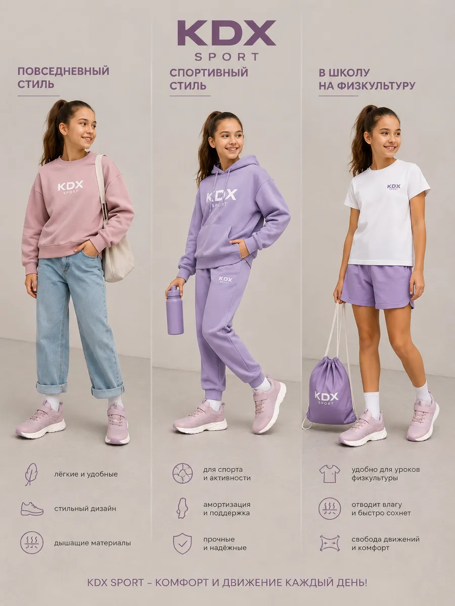 Кроссовки KDX MU-64 pink - фото 3