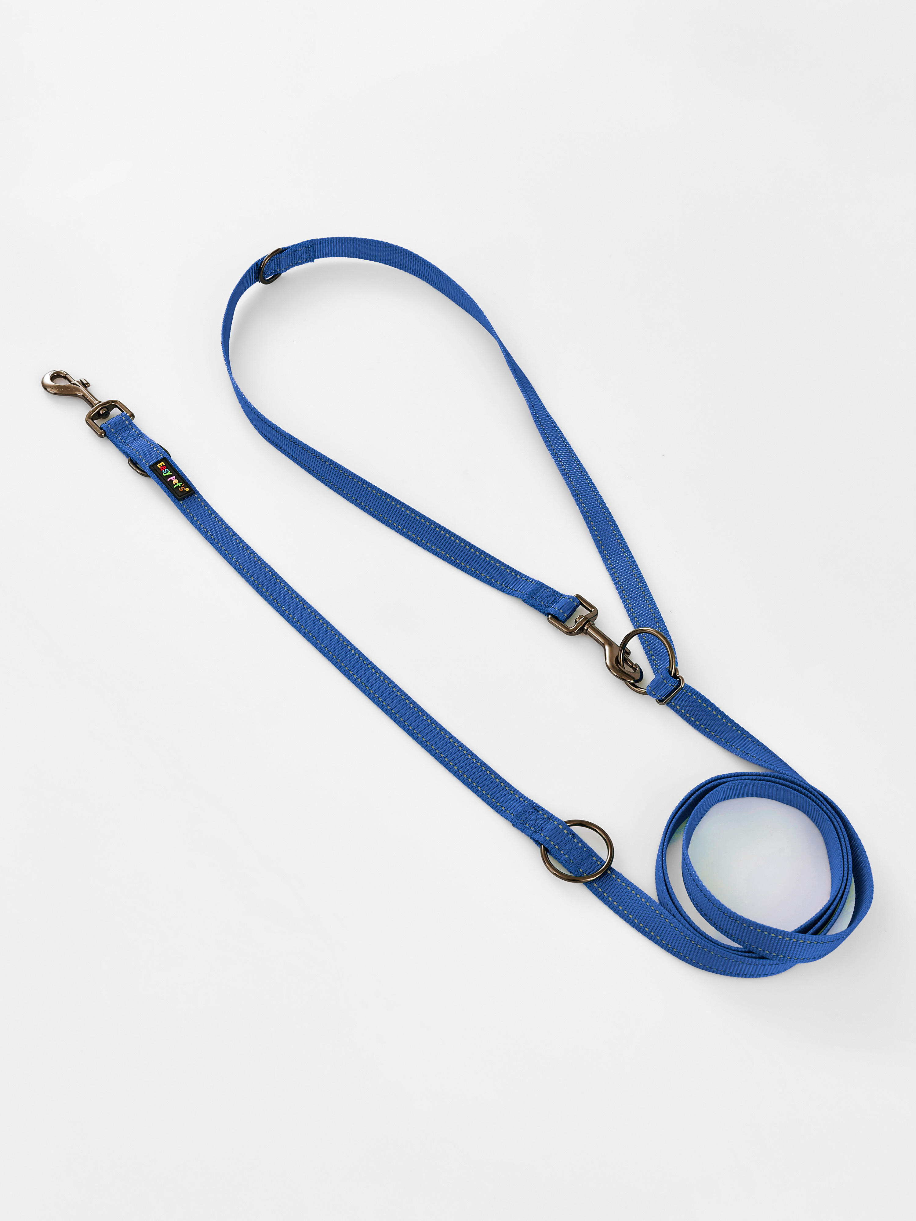 Поводок перестежка для собак Easy Pets 324 цвет Синий р-р M 2см 300см - фото 12