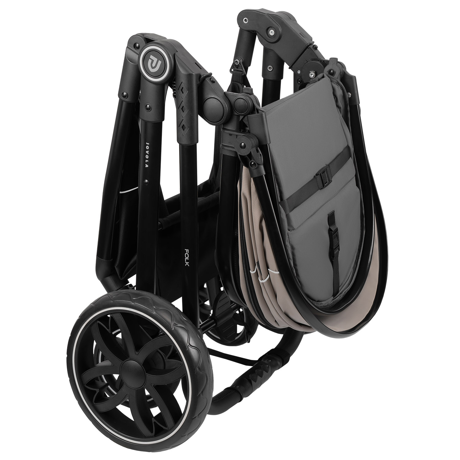 Коляска трансформер JOVOLA Folk 2в1 бежевый - фото 25