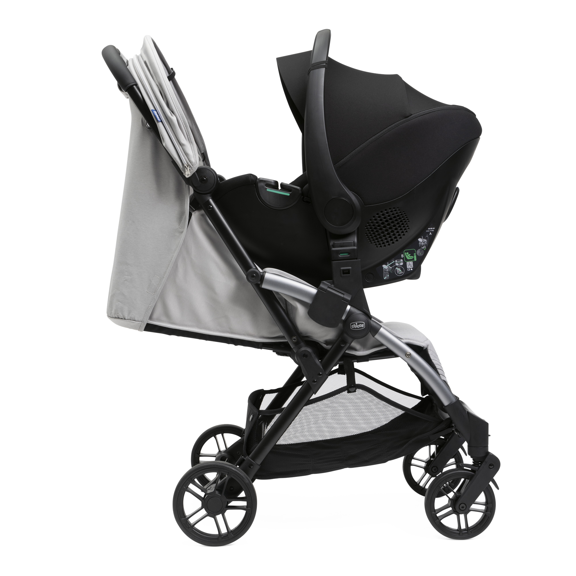 Коляска прогулочная Chicco Xplus Pearl grey серый - фото 14