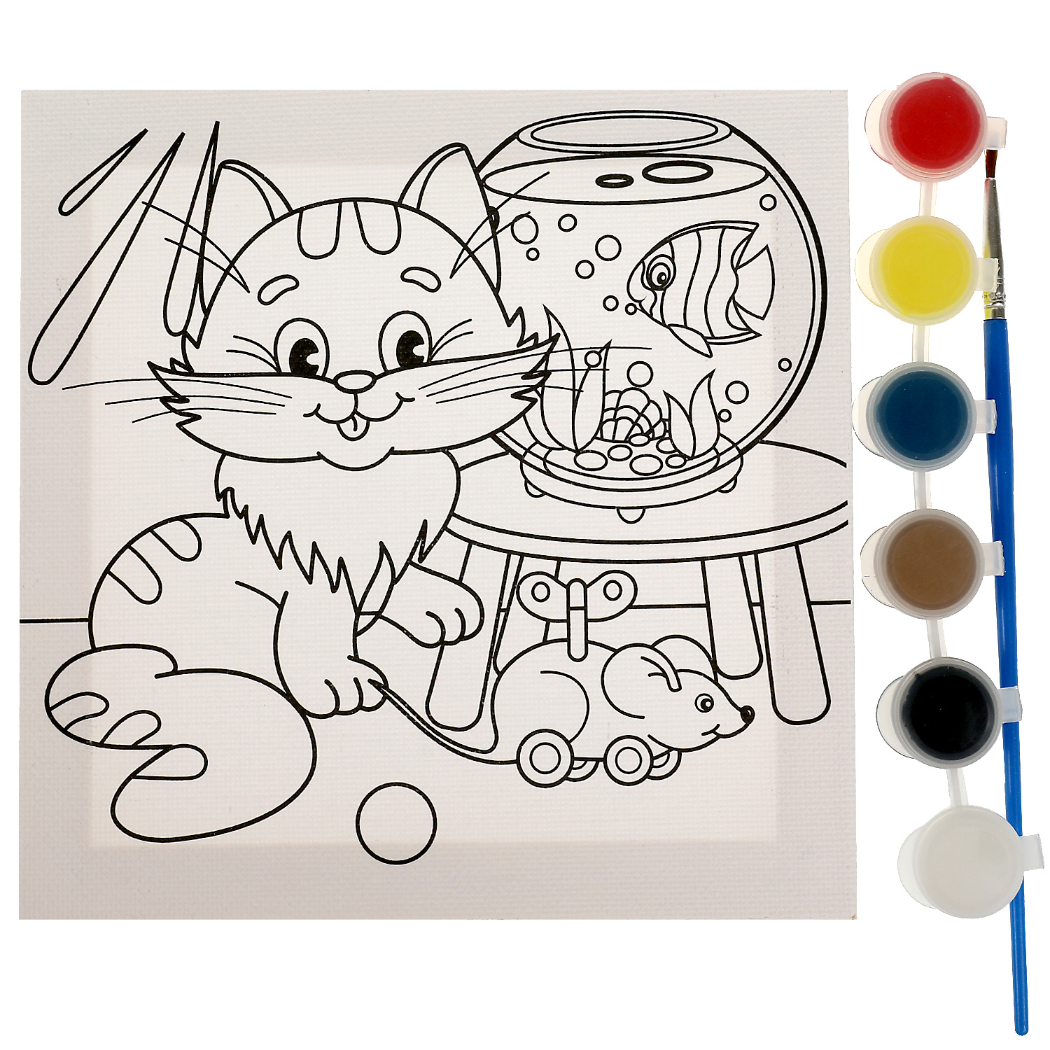 Роспись по холсту Multiart Рыжий котик - фото 2