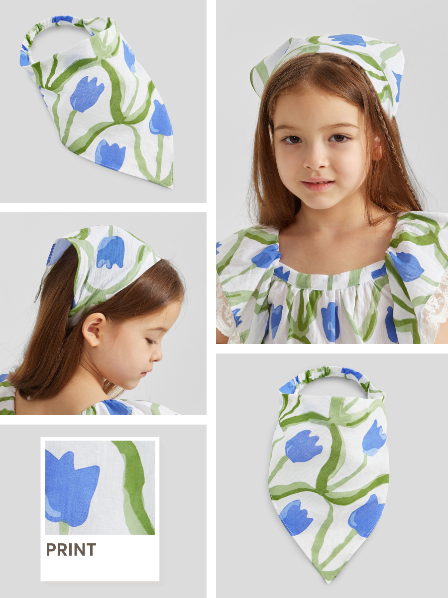 Повязка Happy Baby 88226_blue-flower - фото 2
