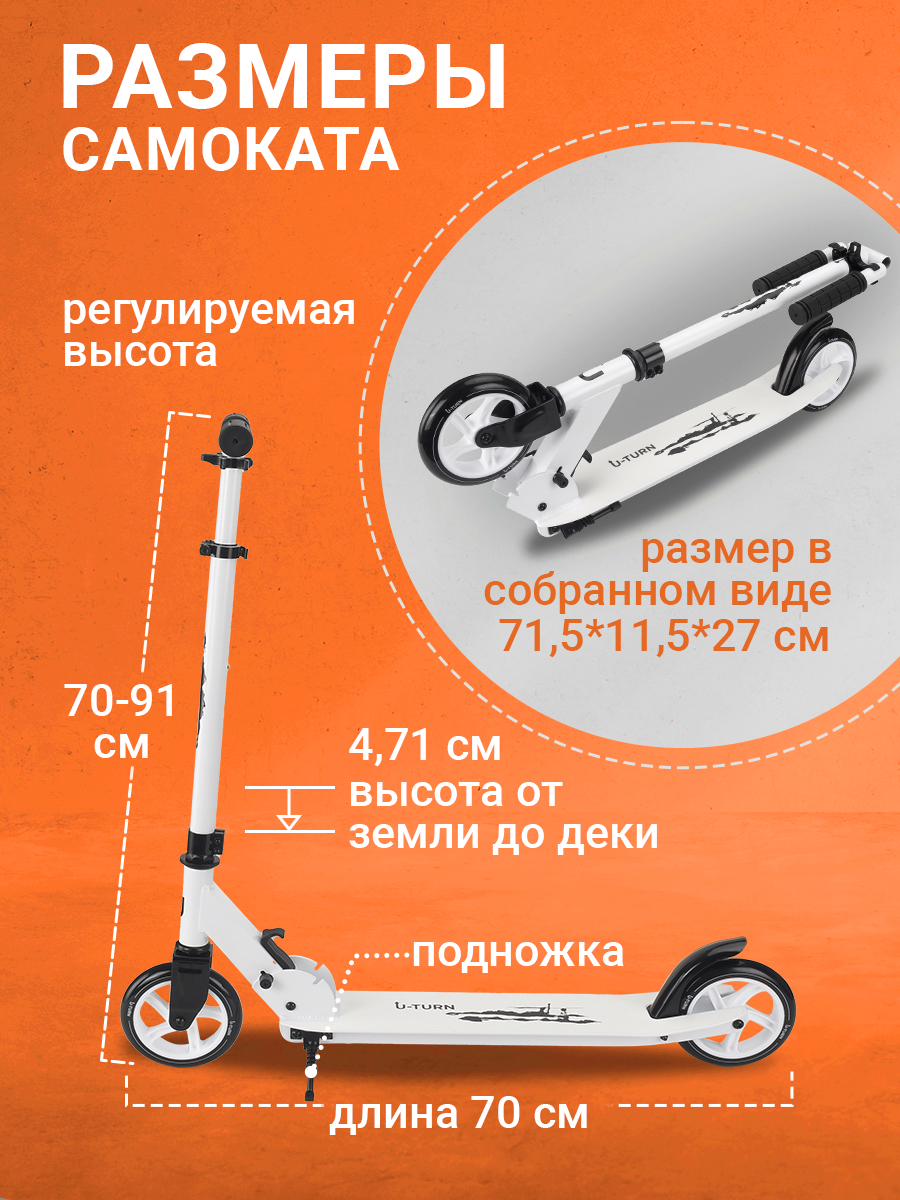 Самокат Рыжий кот двухколесный - фото 2