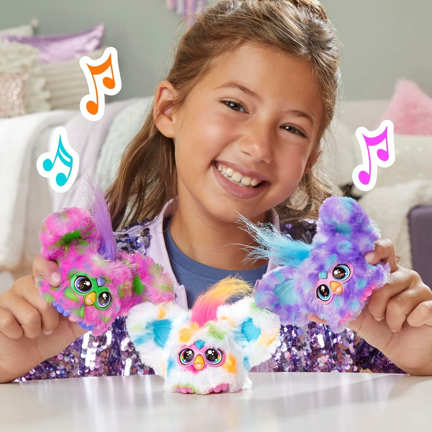 Мягкая игрушка Furby Ферби F1613 брелок Loo-Lay - фото 12