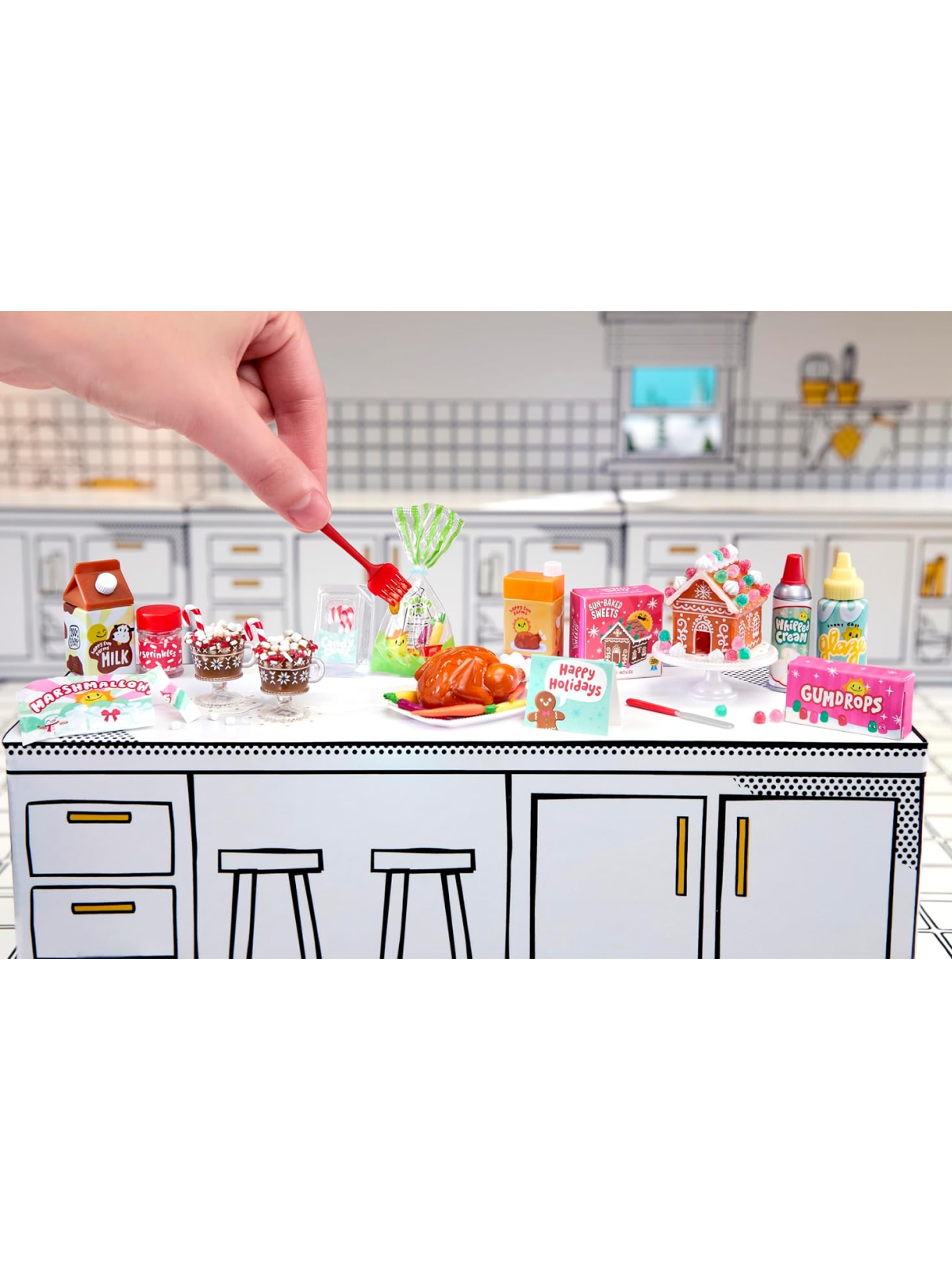 Игровой набор MGAs MiniVerse Diner Holiday Food - фото 4