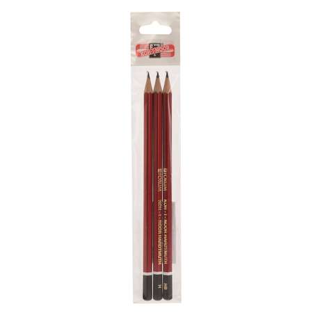 Карандаши чернографитные Koh-I-Noor 3 шт.