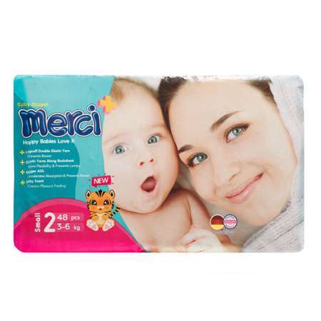 Подгузники Merci 2 48 шт.