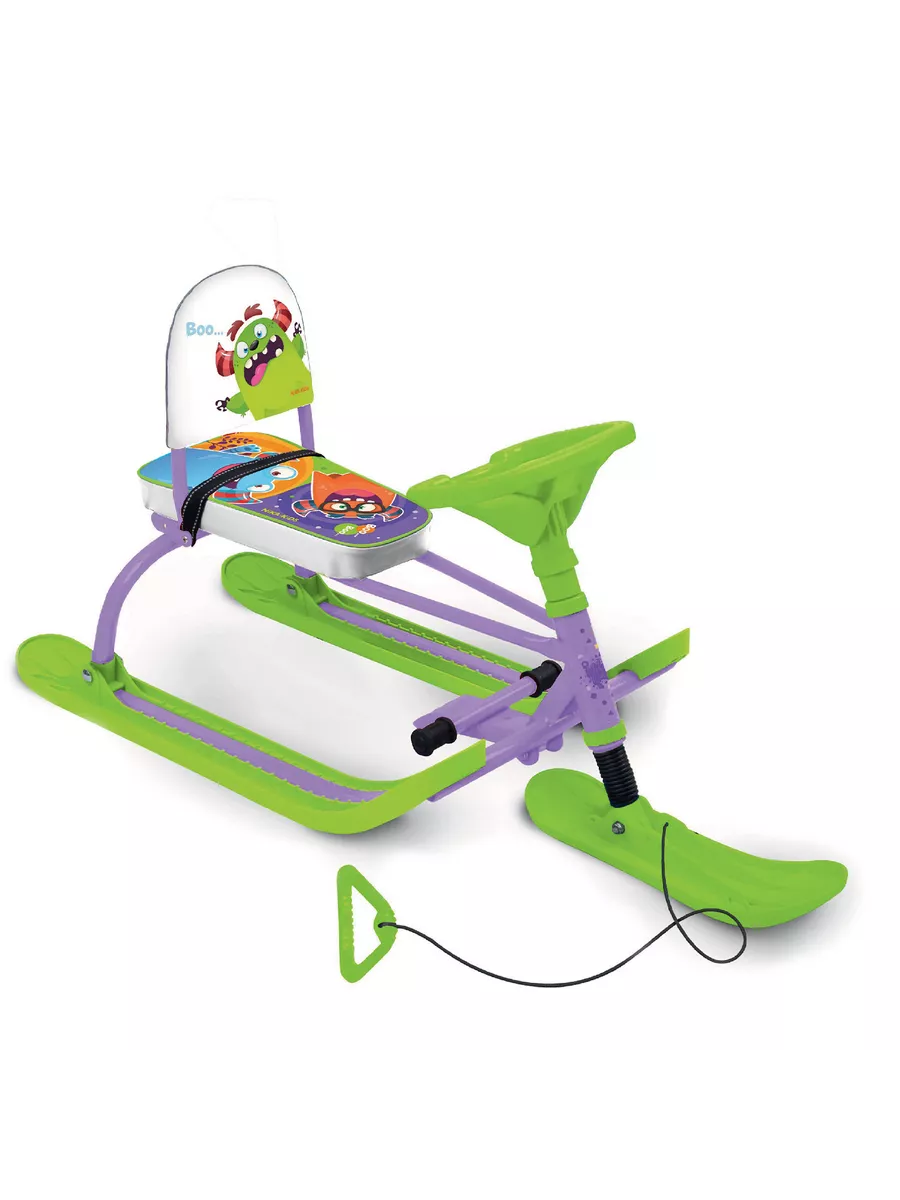 Снегокат NiKA kids Nika TWINY 1+ МИНИ, монстрики - фото 2