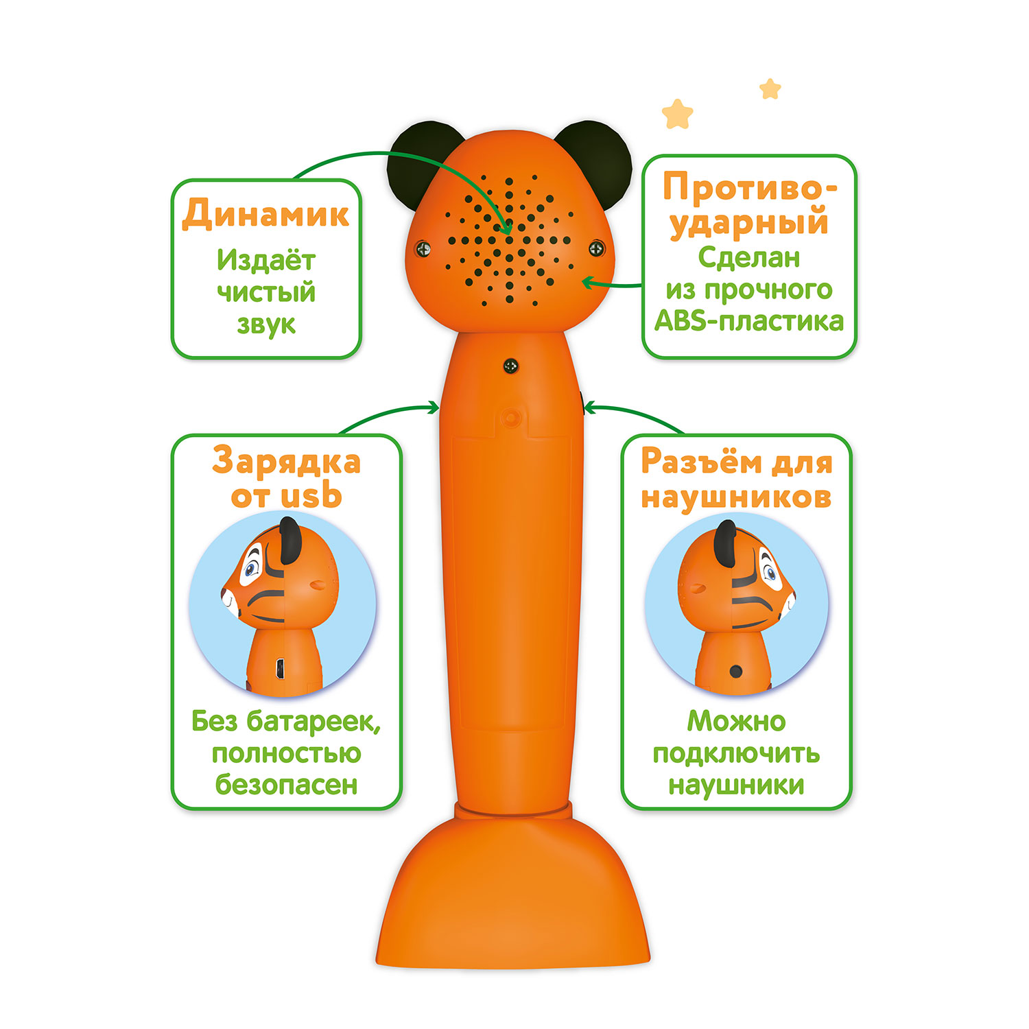 Игрушка BertToys Тигренок + Животные - фото 12