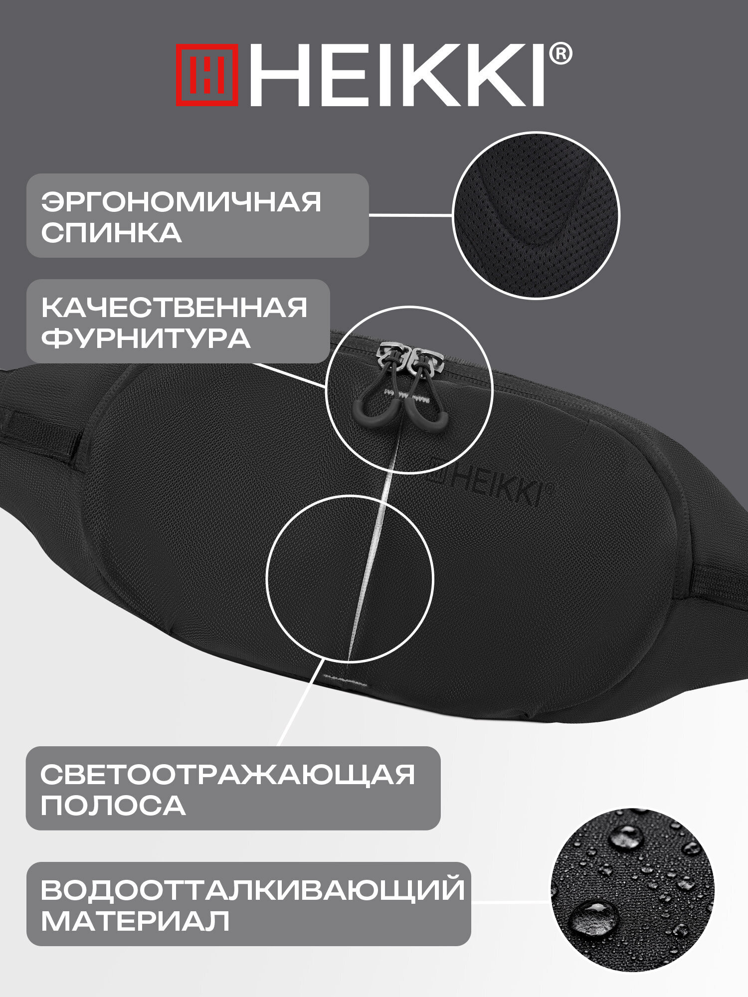 Сумка HEIKKI поясная - фото 4