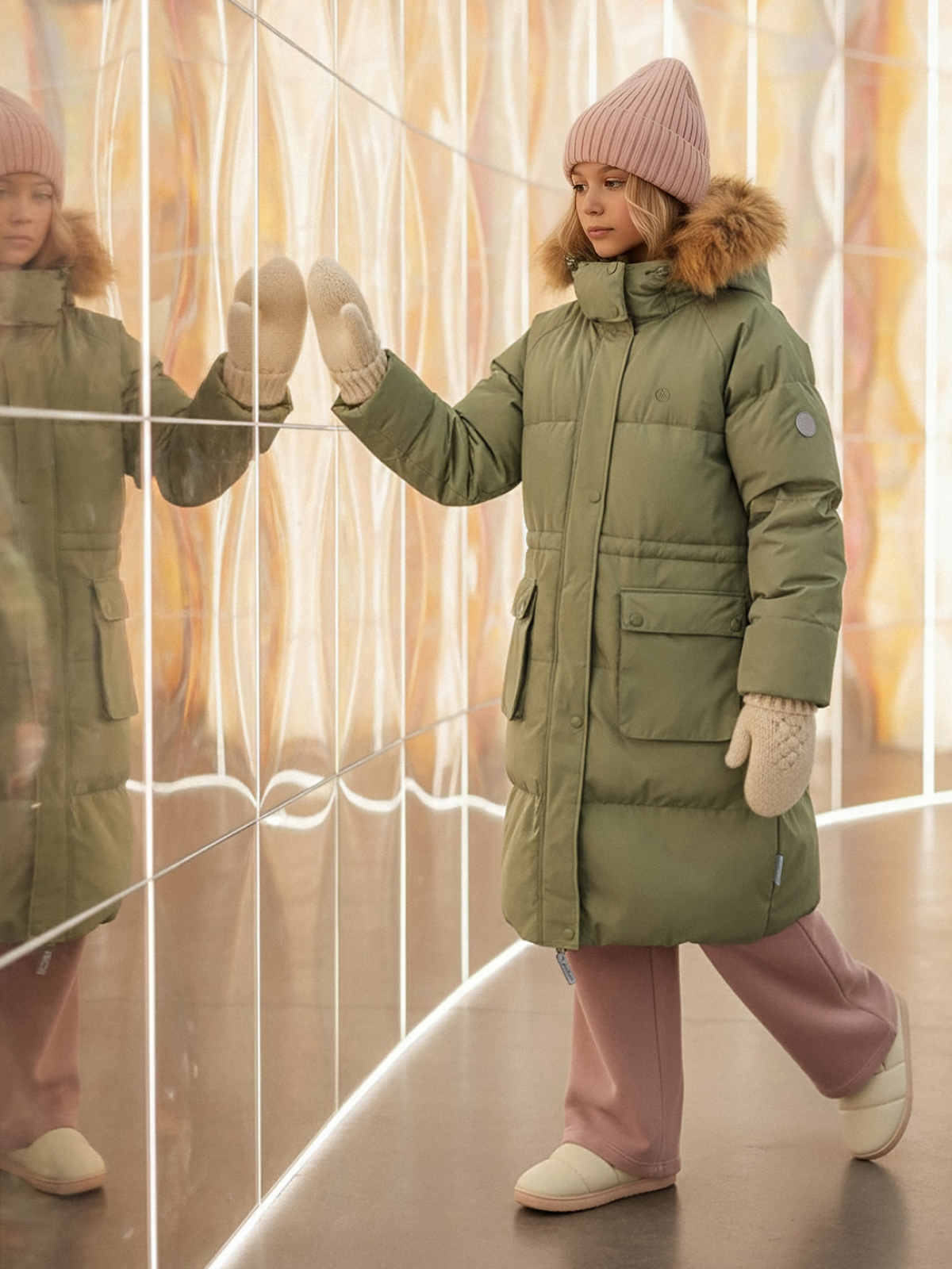 Пальто Premont WP313819OLIVE - фото 11