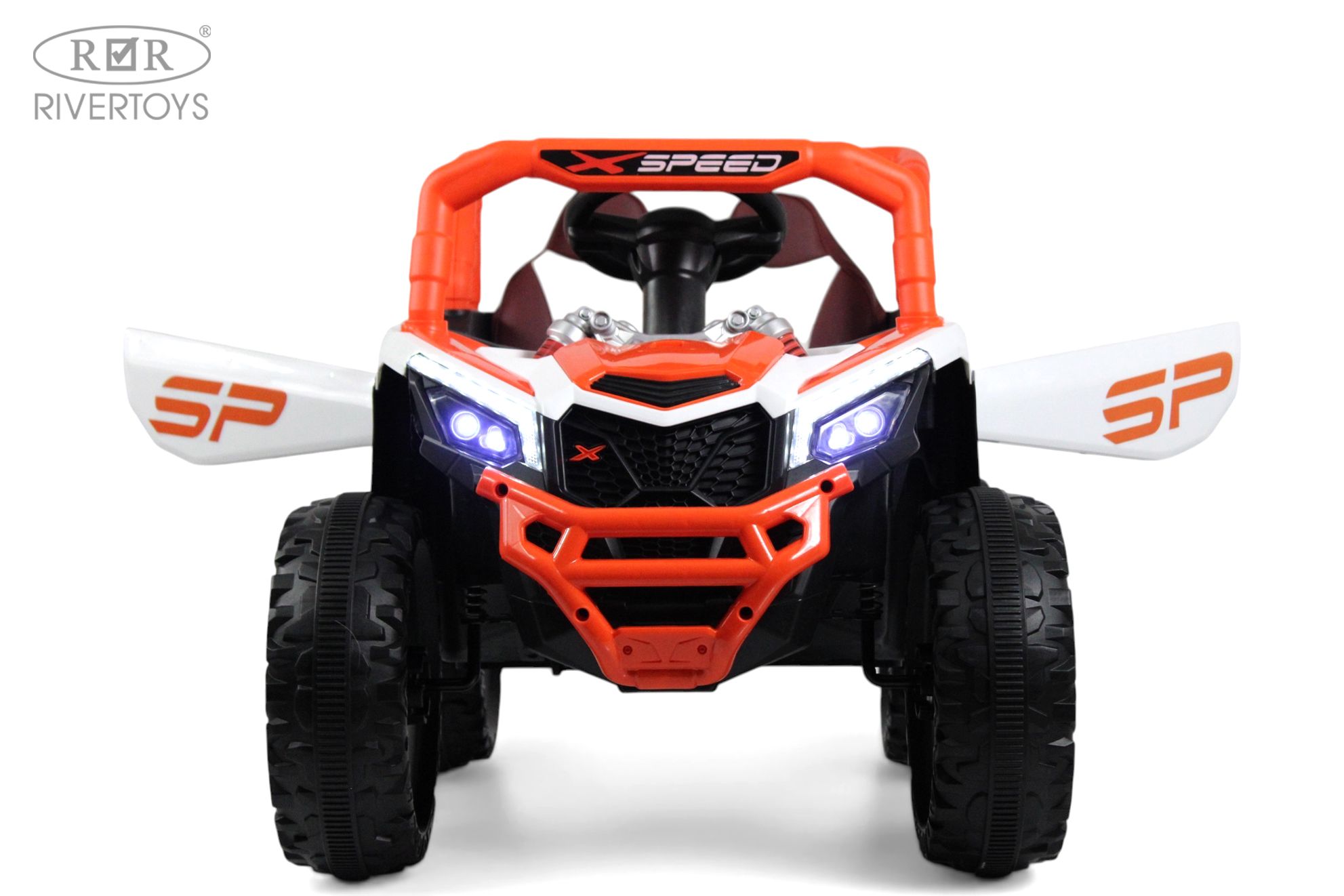 Электромобиль RIVERTOYS М303БХ-ORANGE С пультом ДУ - фото 10