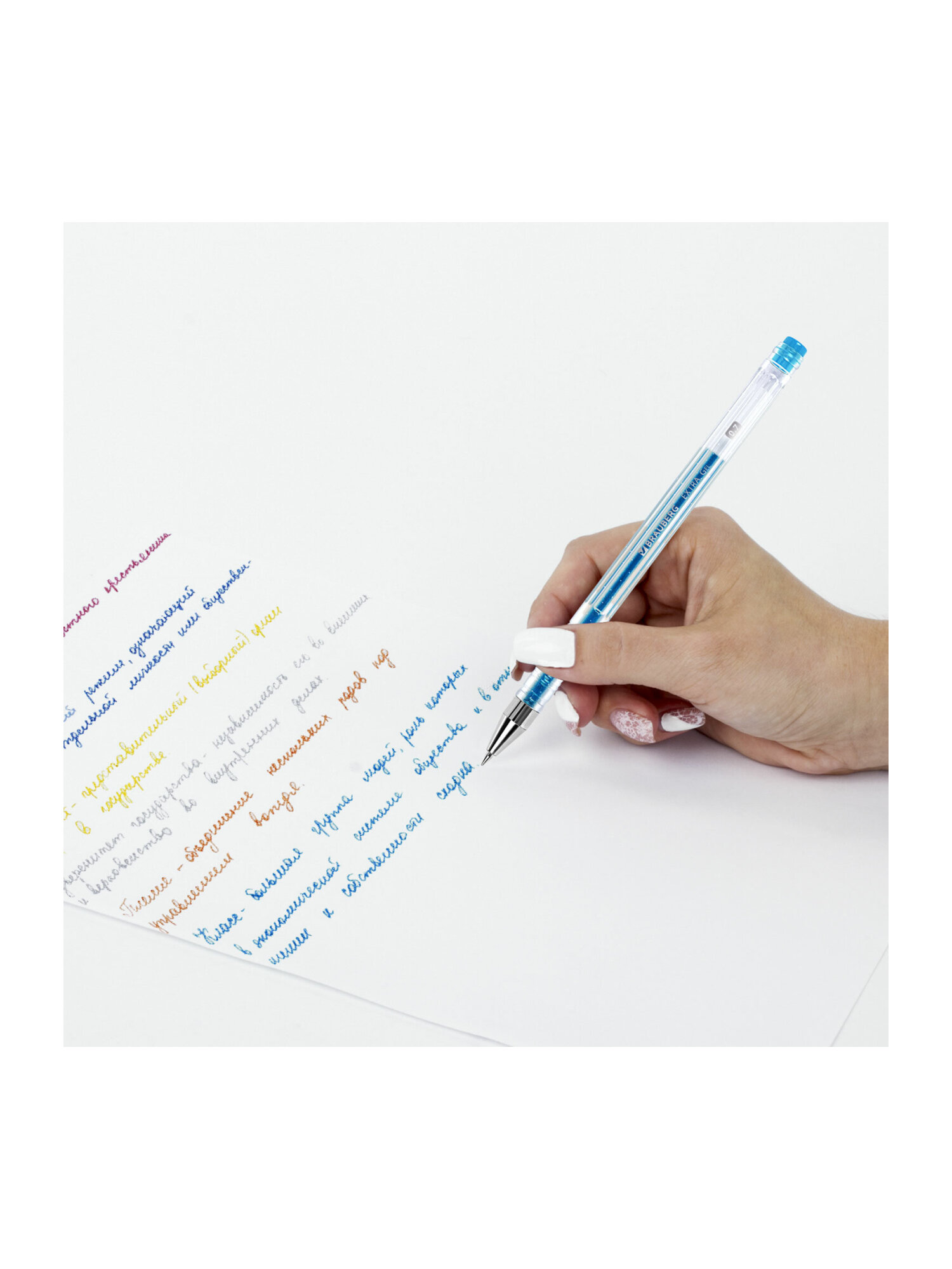 Ручка гелевая Brauberg 6 шт. - фото 13