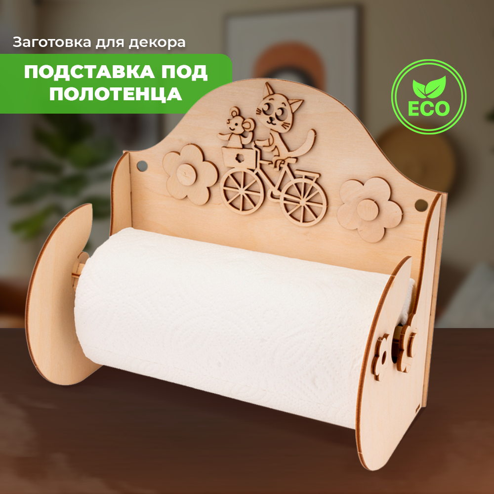 Конструктор LORI(колорит) Кот на велосипеде деревянный - фото 1