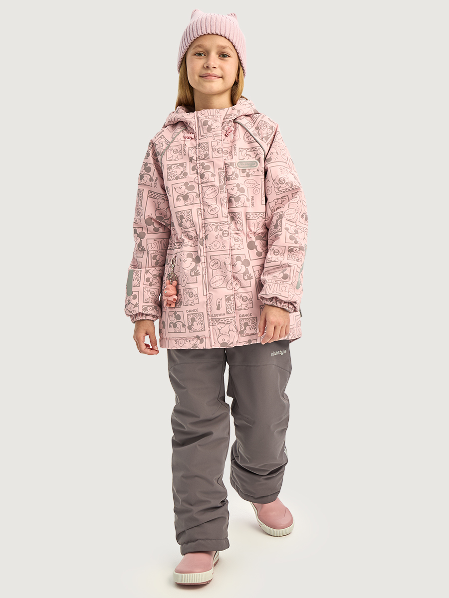 Костюм NIKASTYLE 7м1826 пудра/кофе - фото 1