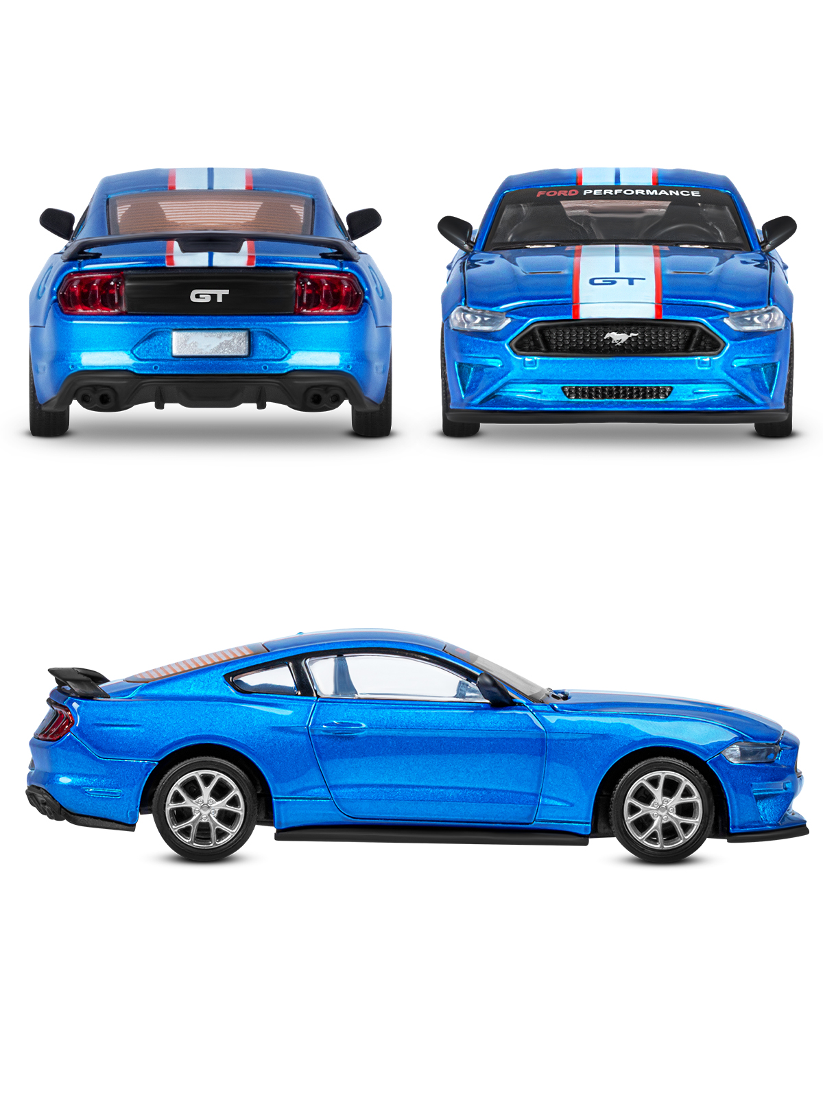 Автомобиль AUTODRIVE Ford Mustang Сборная модель 1:42 JB1251640 - фото 11