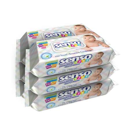 Влажные салфетки SENSO BABY 6 упак. 120 шт.