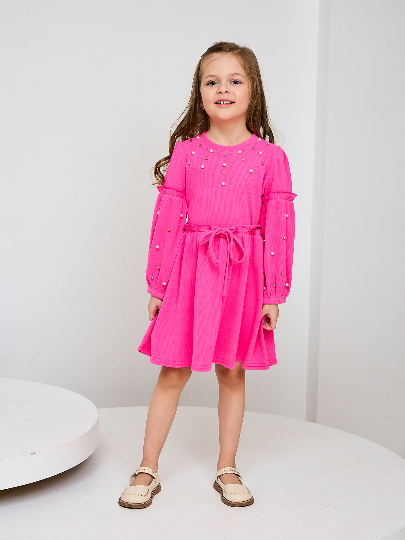 Платье Mil Art kids 1902201534DRESS-BUSINA-PINK - фото 3