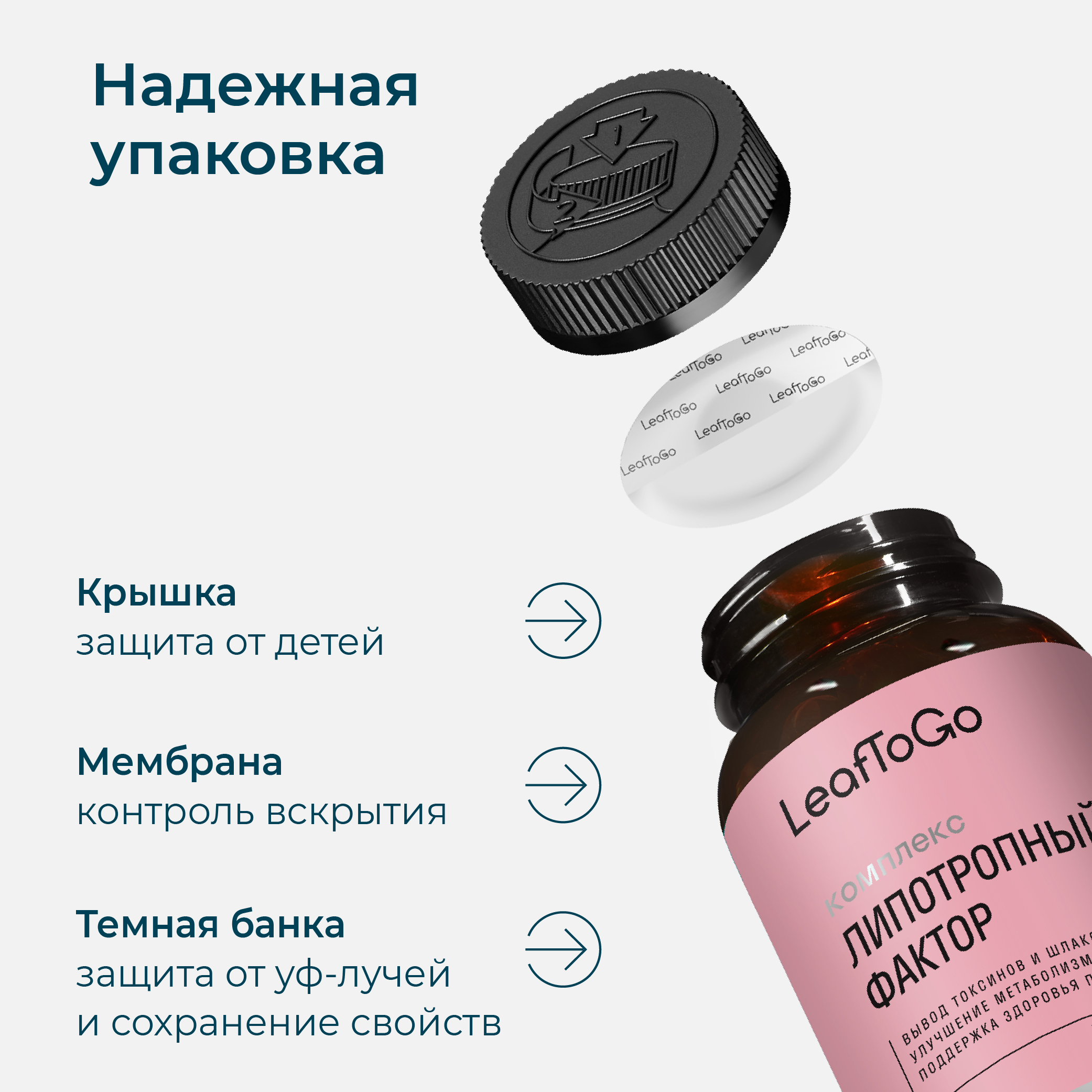 Липотропный фактор LeafToGo 120 капсул - фото 9