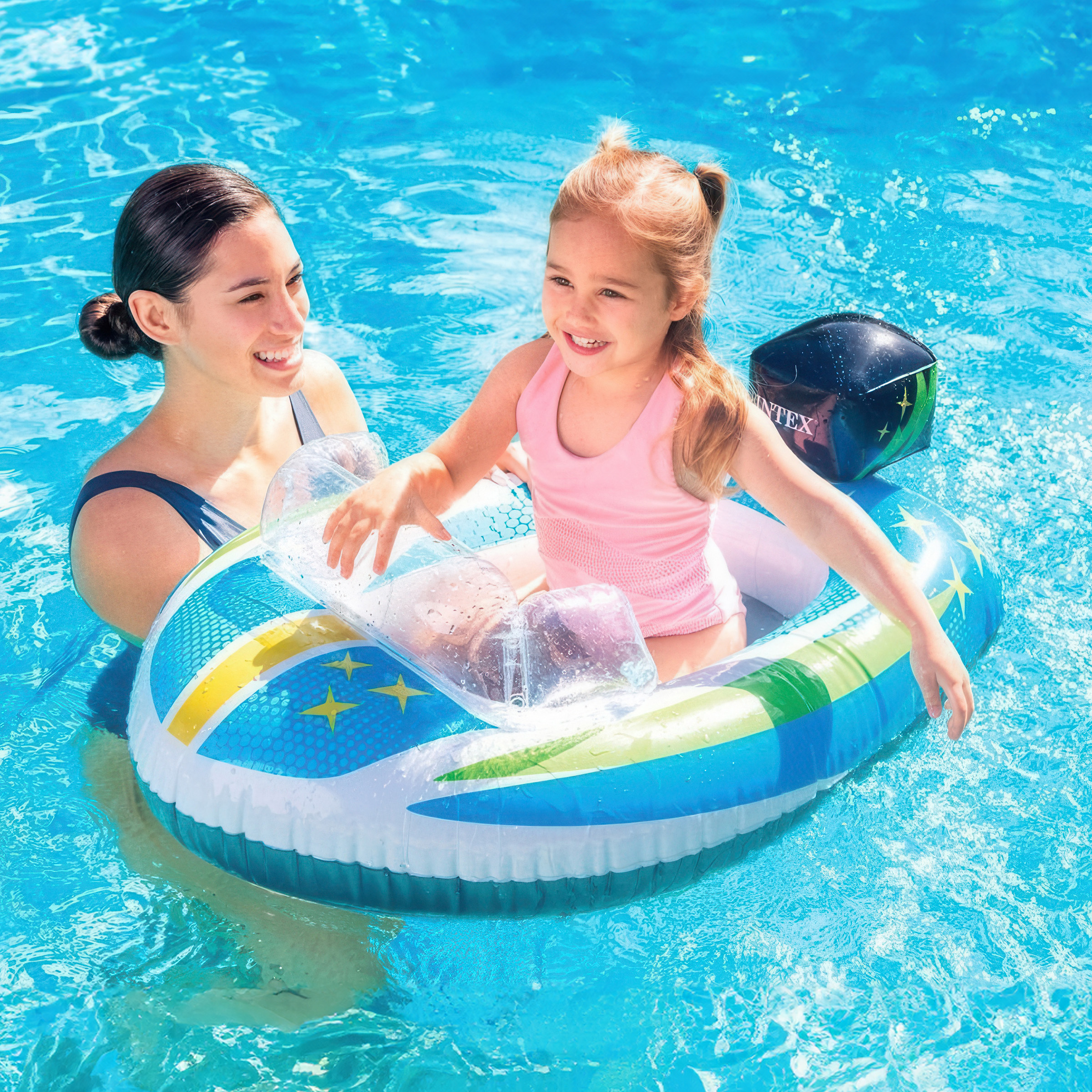 Лодка детская надувная Intex Лодочка Pool Cruisers 107х94см от 3-6 лет до 27 кг - фото 2