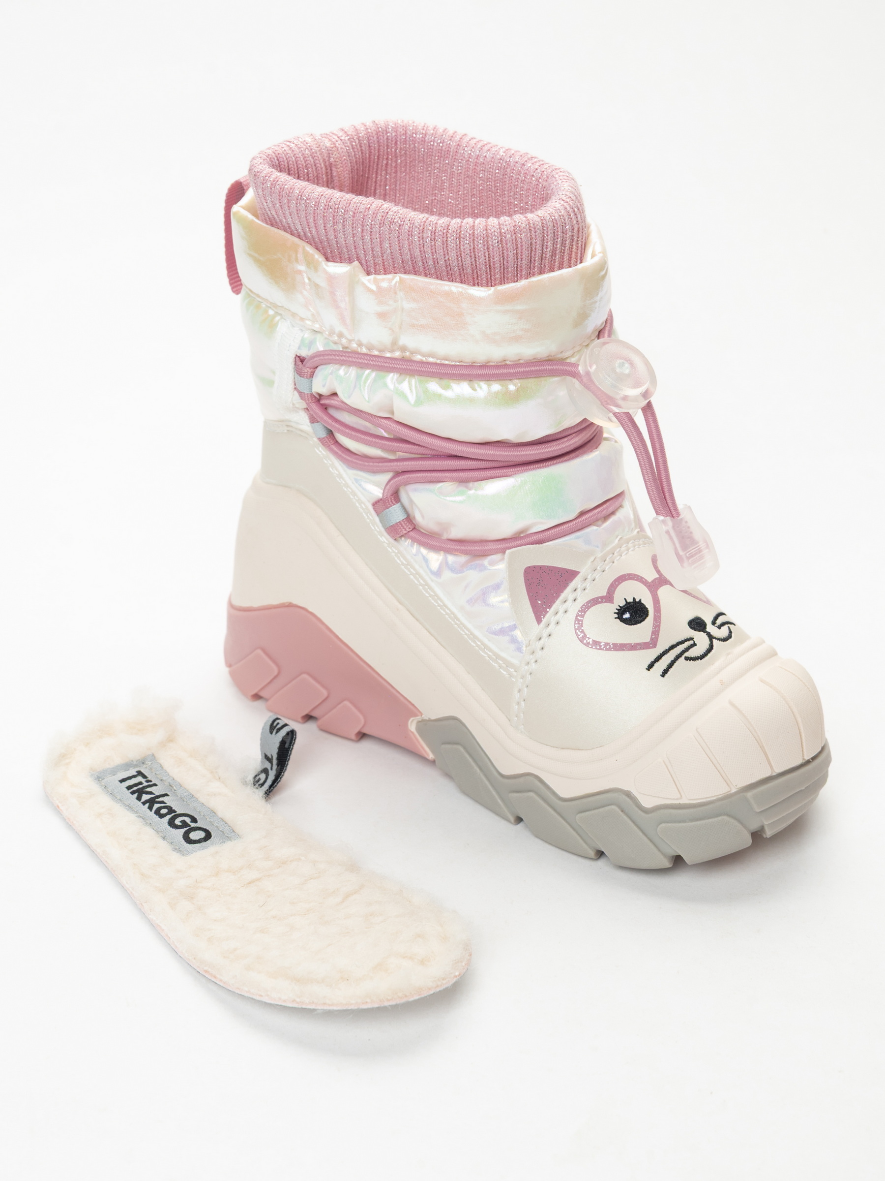 Сапоги TikkaGo 4K24_66192_white-pink - фото 3
