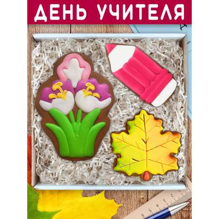 Пряники имбирные ручной работы Вкусный подарок Подарочный набор на 1 сентября и День учителя