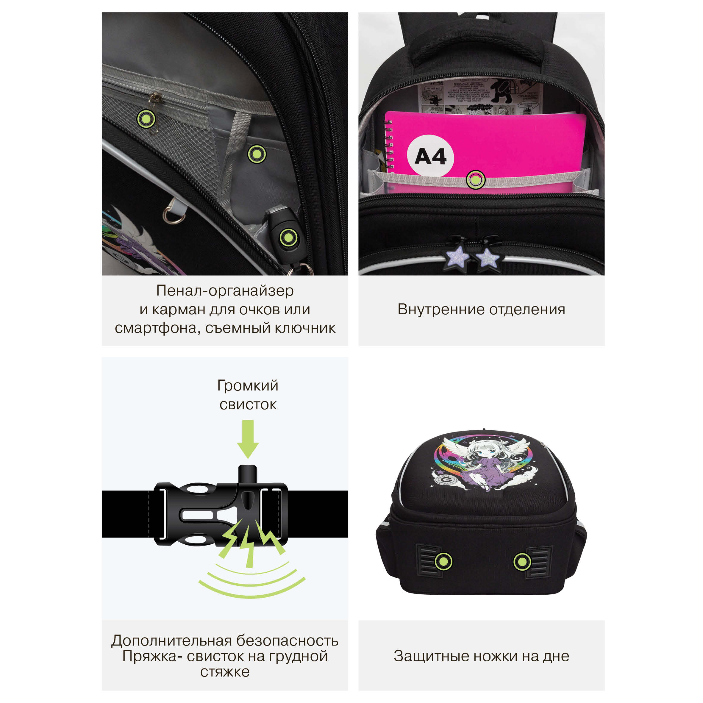 Ранец Grizzly для девочки - фото 13