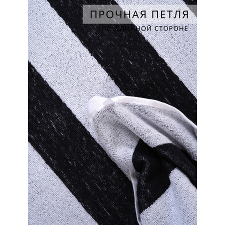 Полотенце махровое Urban Family Urban Family 70х140 см полоски цвет черный