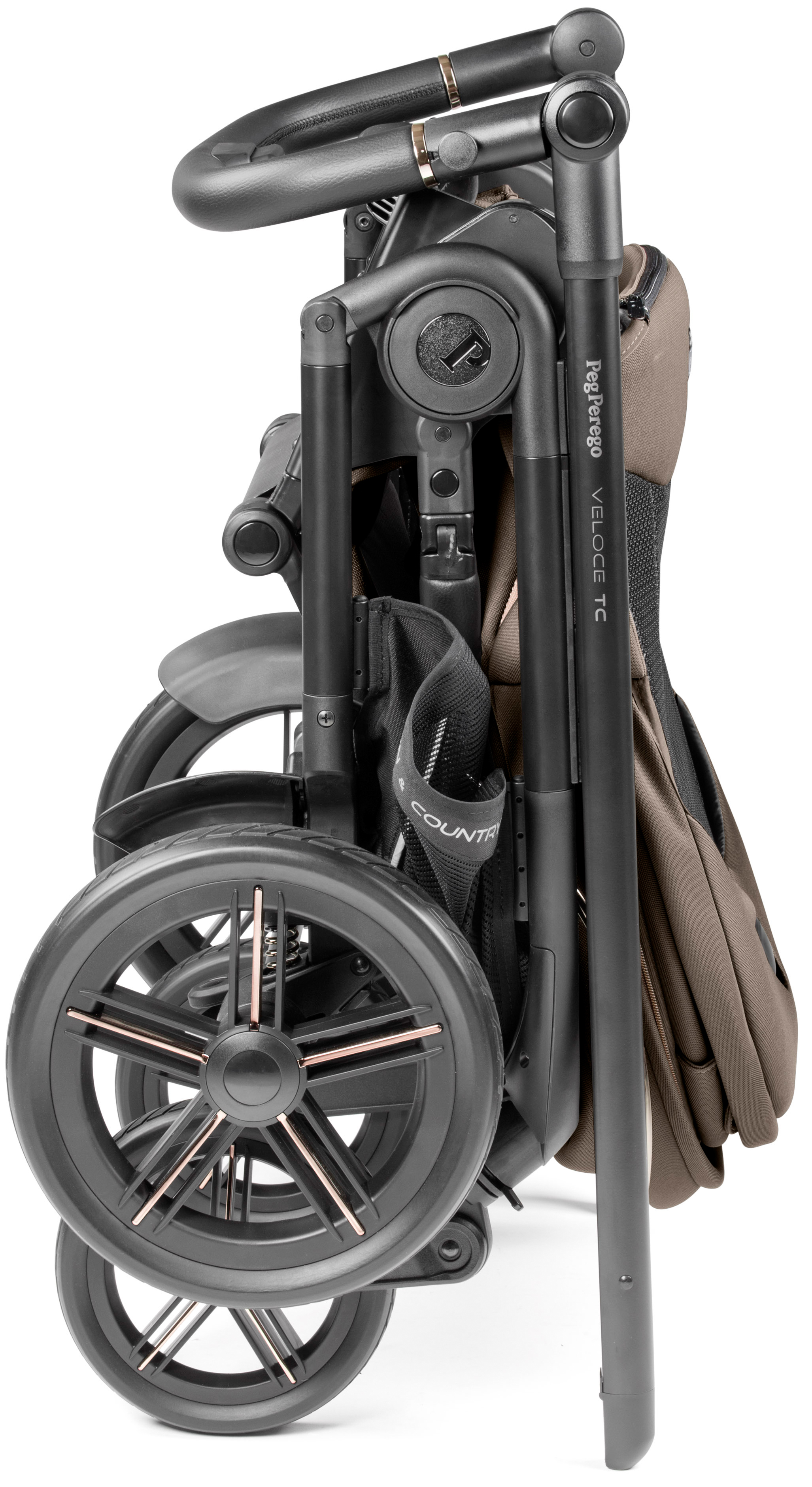 Коляска прогулочная Peg-Perego Veloce TC бежевый - фото 9