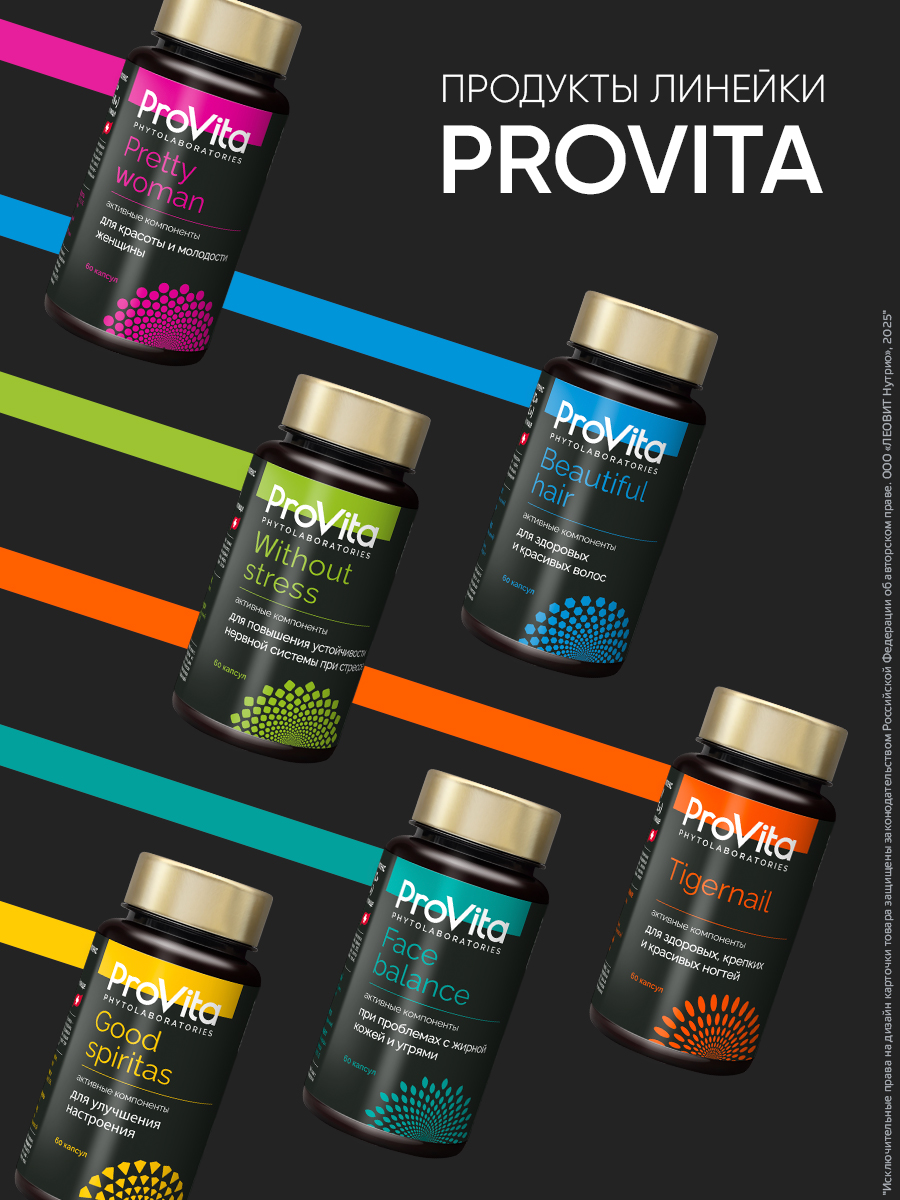 БАД для ля хорошей памяти Provita Леовит Витаминно-минеральный комплекс для женщин и мужчин 60 капсул - фото 8
