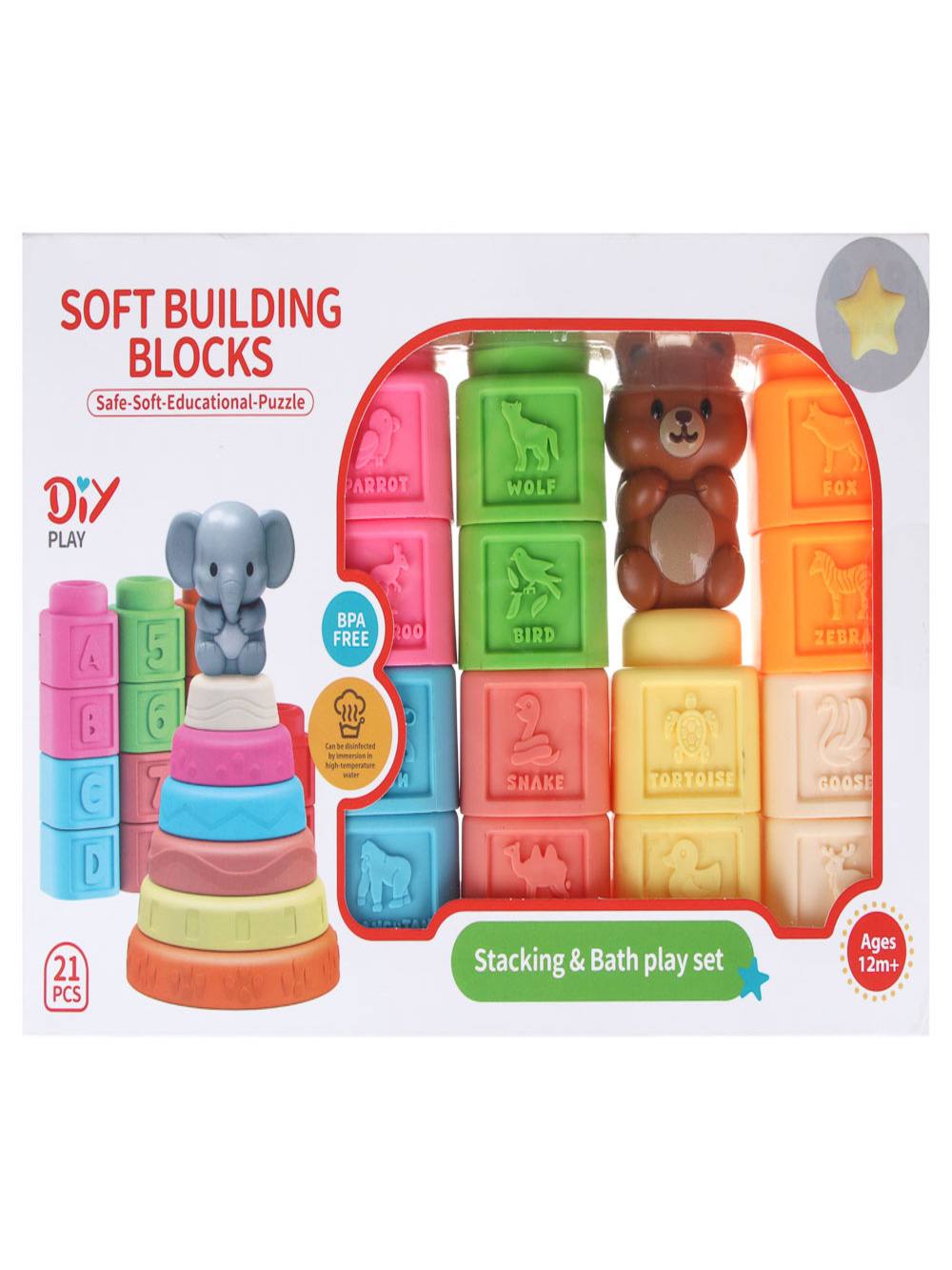 Игрушка Игроленд Мягкие кубики - фото 4