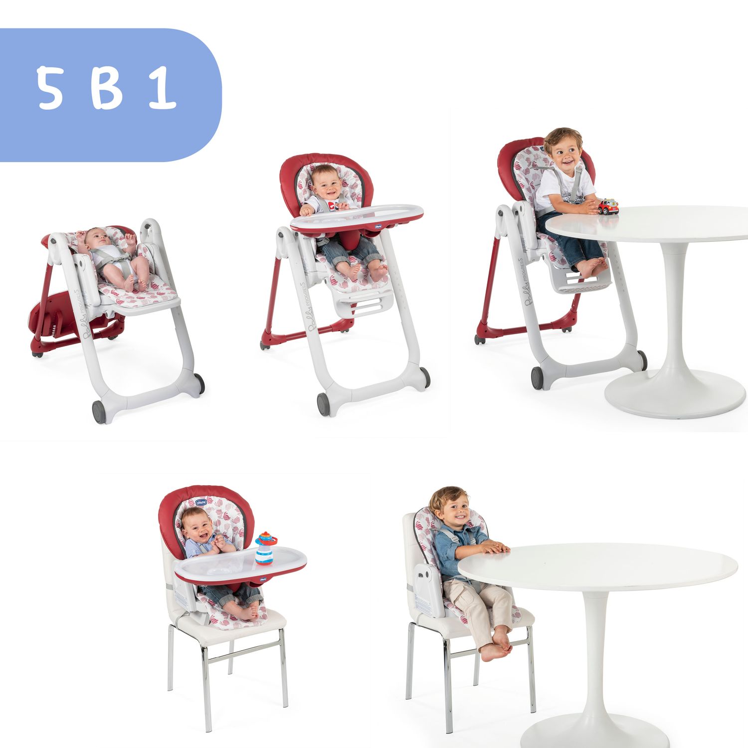 Стульчик для кормления Chicco Polly Progress классический - фото 13