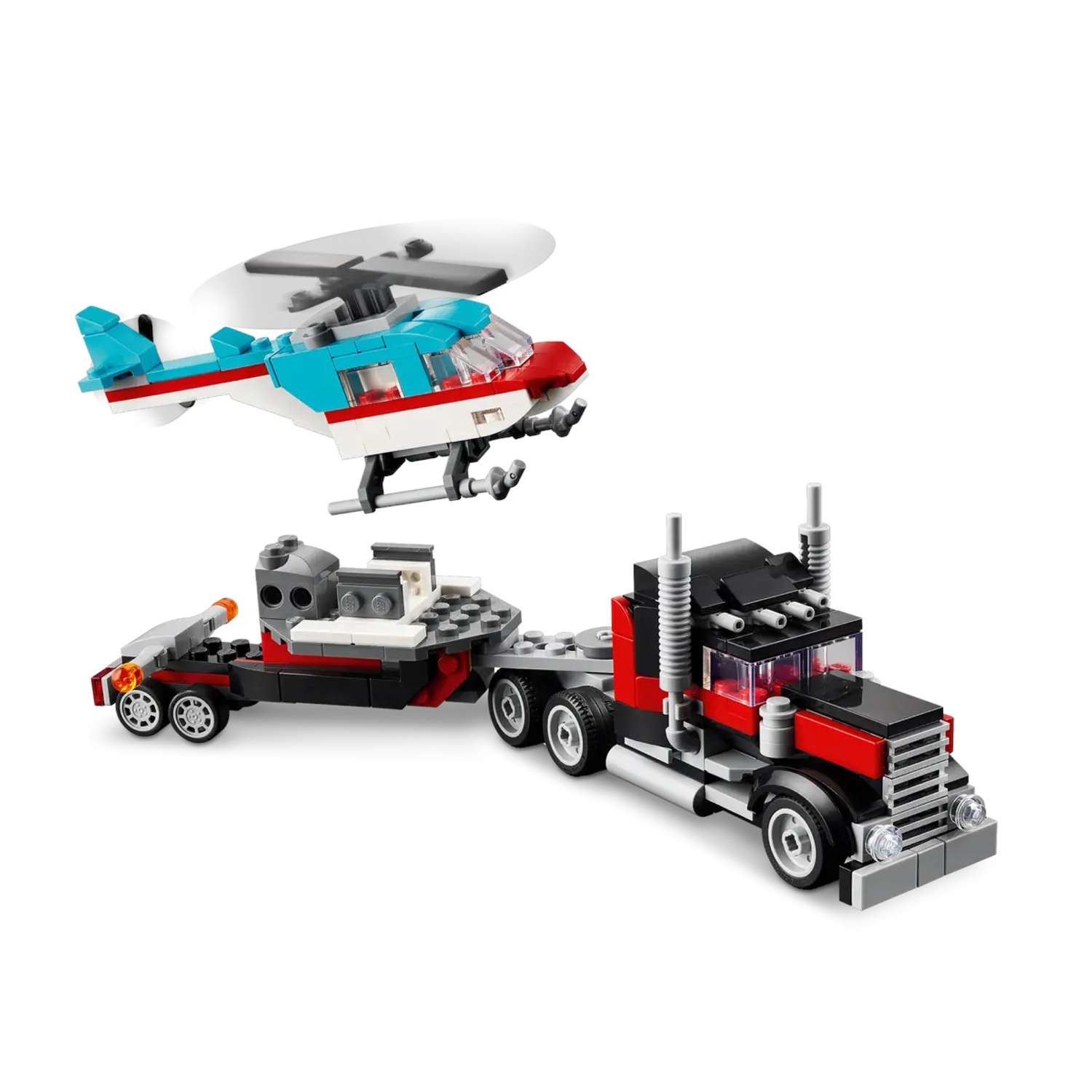 Конструктор LEGO Creator Бортовой грузовик с вертолетом 270 дет. - фото 2