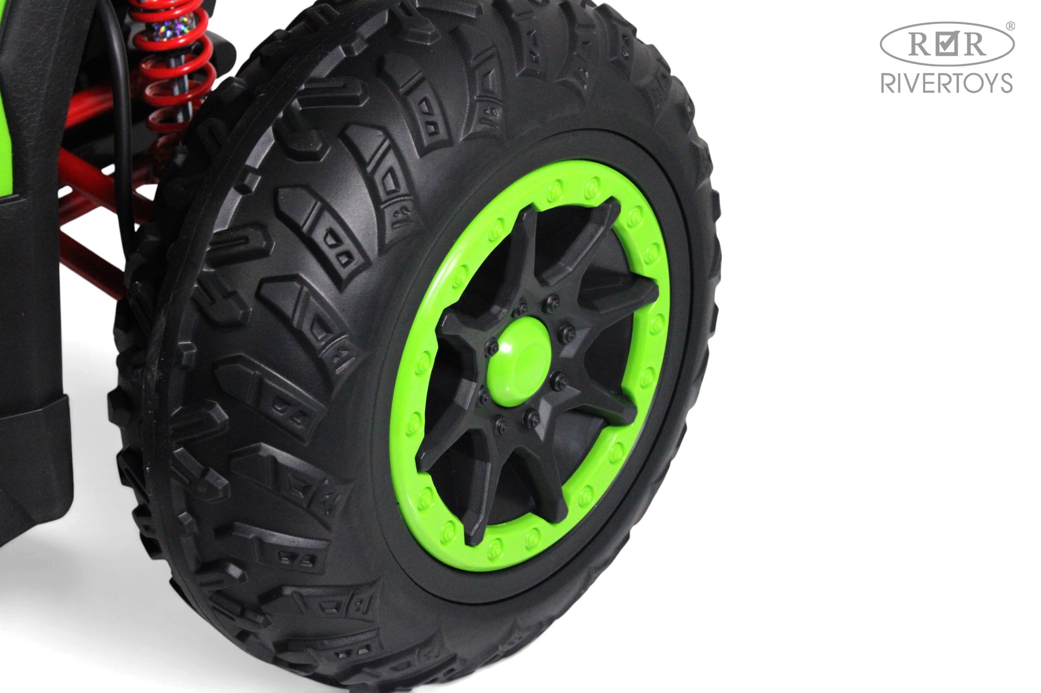 Электромобиль RIVERTOYS Z111ZZ-NEW-GREEN С пультом ДУ - фото 9