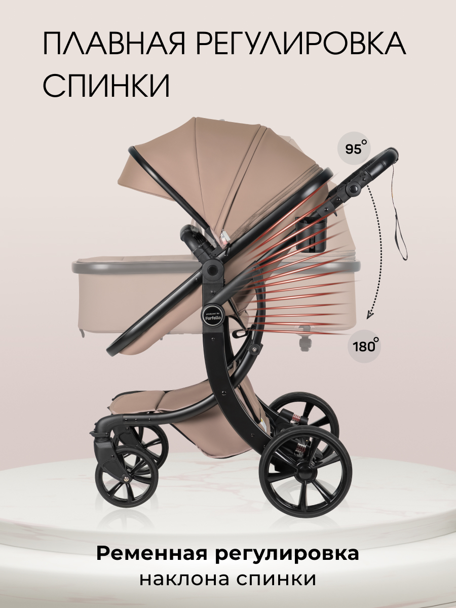 Коляска трансформер Aimile Adventurer коричневый - фото 3