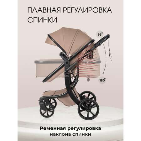 Коляска трансформер Aimile Adventurer коричневый