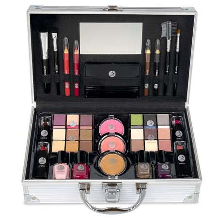 Подарочный бьюти бокс чемодан 2K Beauty Косметический набор №1