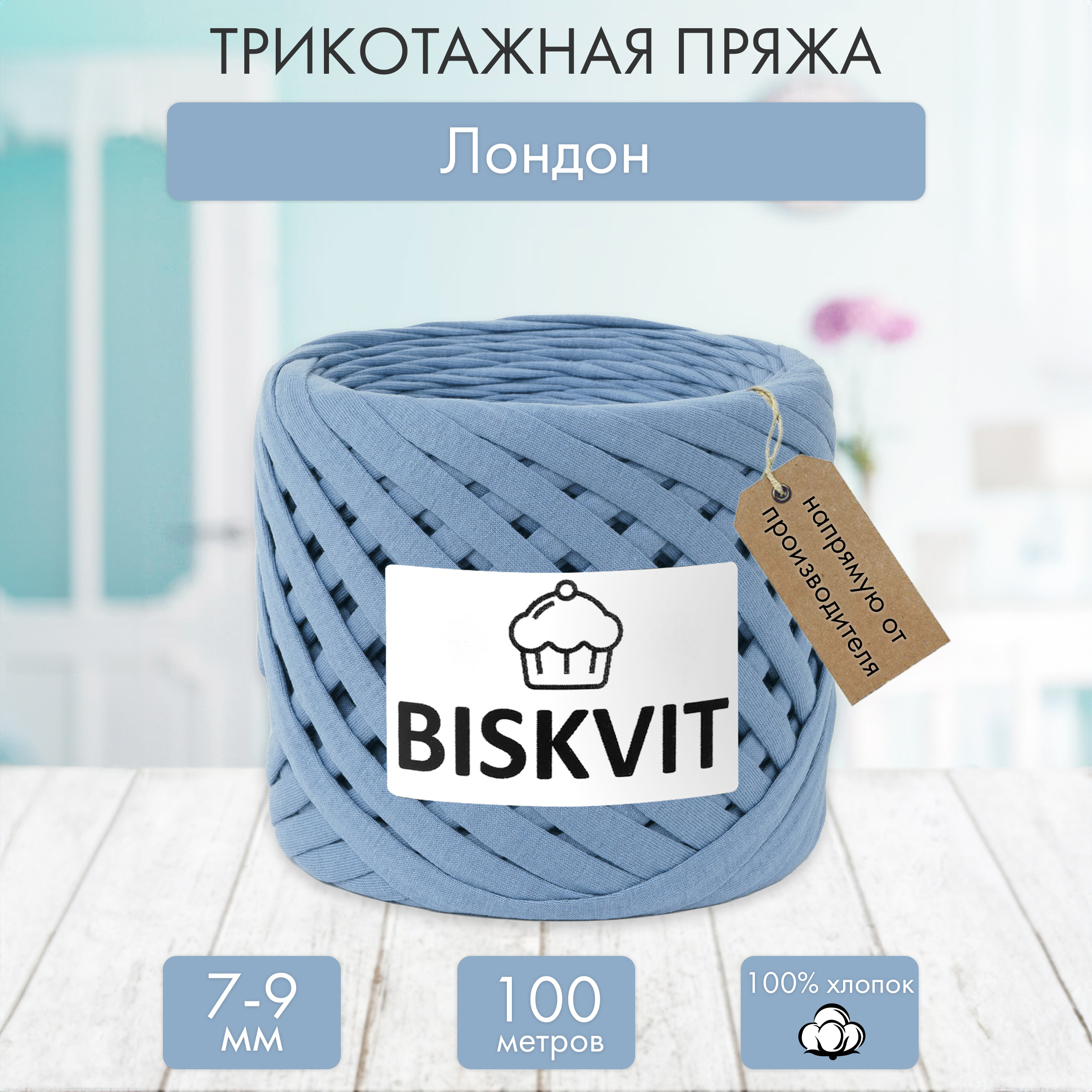 Трикотажная пряжа BISKVIT Лондон - фото 1