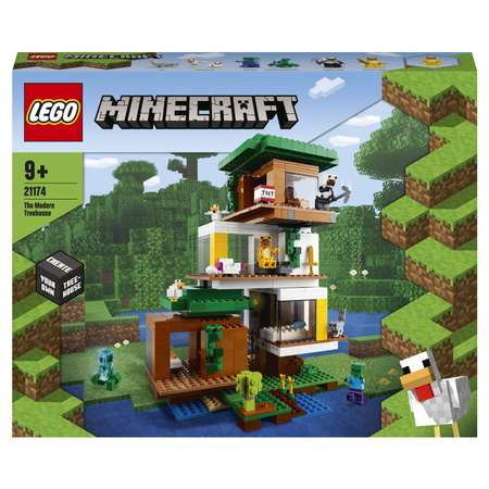 Конструктор LEGO Minecraft Современный домик на дереве блочный