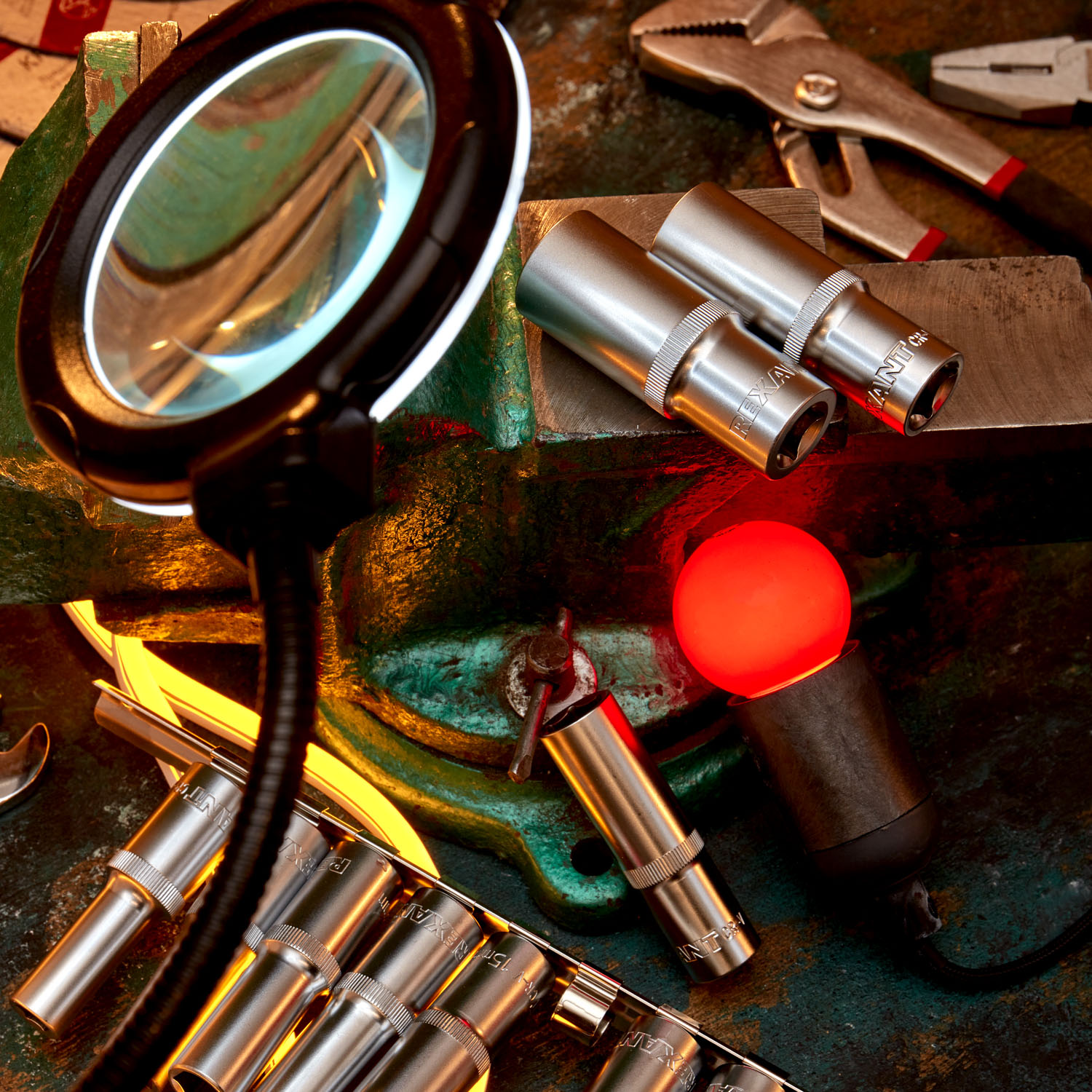 Набор удлиненных торцевых головок 1/2, шестигранные, CrV, 10 шт., 10-22мм - фото 3