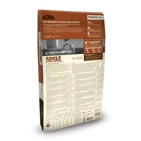 Корм ACANA Heritage 11.4кг для взрослых собак крупных пород